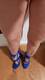 Scarpe blu tacco alto