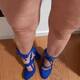 Scarpe blu tacco alto