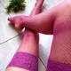 fishnet stockings pink